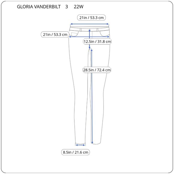 Gloria Vanderbilt Amanda Womens Jeans 22W Plus Medium Blue Denim Zip Fly SL32E - Picture 2 of 10
